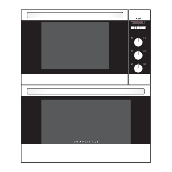 AEG COMPETENCE U3100-4B INSTALLATION AND OPERATING INSTRUCTIONS MANUAL ...