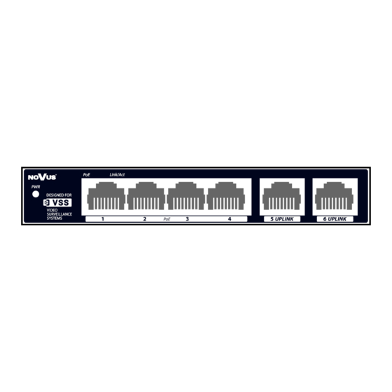 Novus NVS-3104SP 4-port PoE Switch Manuals