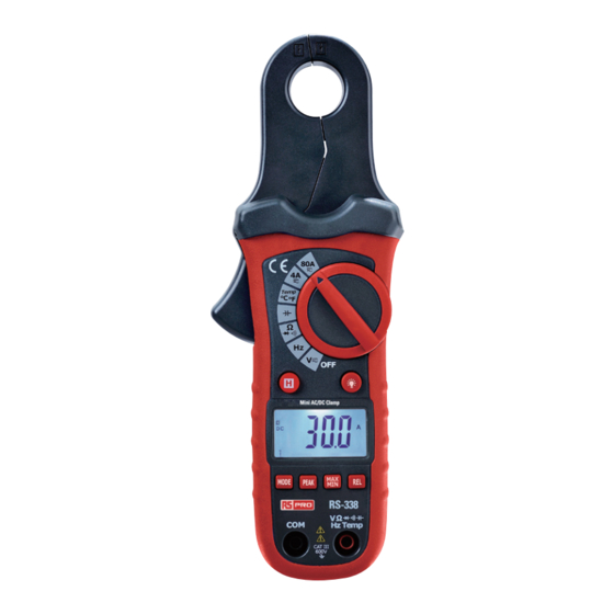 RS PRO RS-338 Manuals