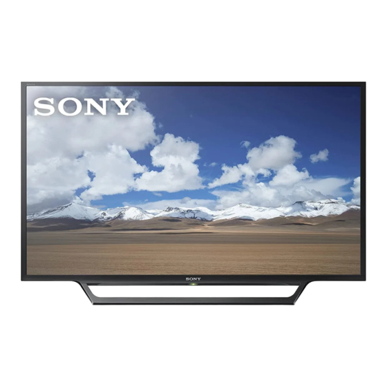 SONY BRAVIA KDL-32W605D OPERATING INSTRUCTIONS MANUAL Pdf Download ...