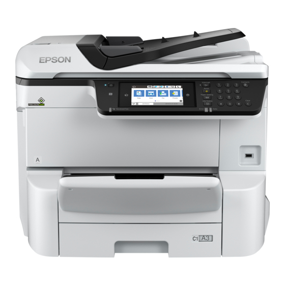 EPSON WORKFORCE PRO WF-C8610 SERIES USER MANUAL Pdf Download | ManualsLib