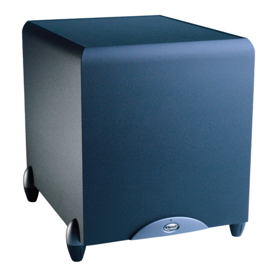 KLIPSCH SYNERGY SUB12HG OWNER