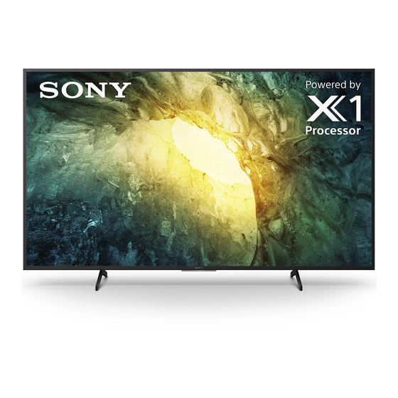 SONY KD-65X75CH REFERENCE MANUAL Pdf Download | ManualsLib