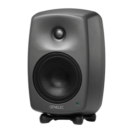 GENELEC 8030 CP QUICK SETUP MANUAL Pdf Download | ManualsLib