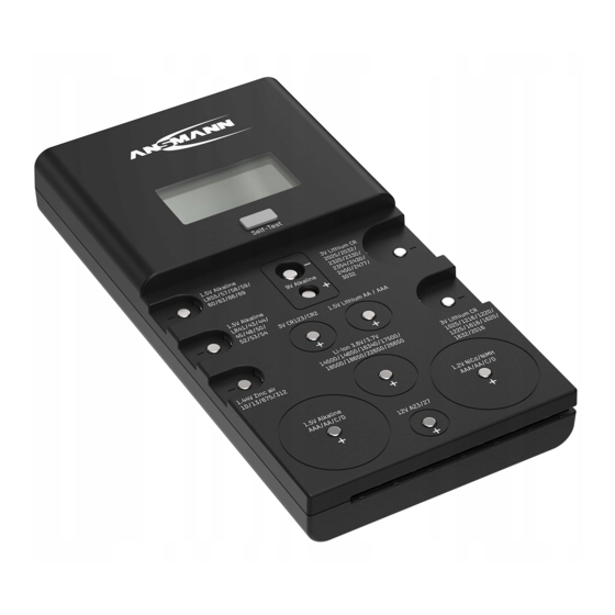 ANSMANN ENERGY CHECK LCD Operation Manual