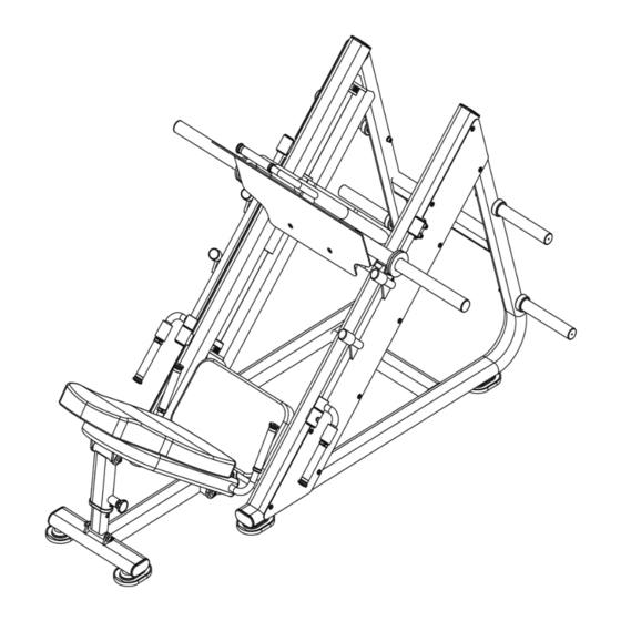 Taurus Elite 45 Degree Leg Press Assembly Instructions Manual