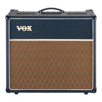 Vox AC30CCH Owner's Manual