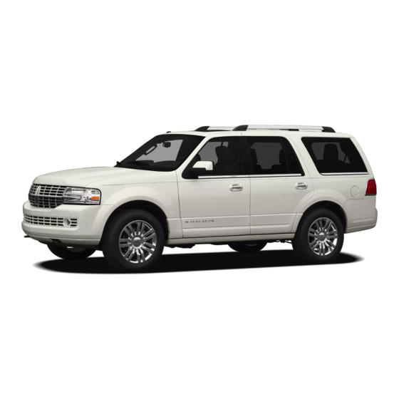 Lincoln 2012 Navigator Quick Reference Manual