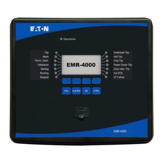 Eaton EMR-4000 Installation, Operation And Maintenance Manual