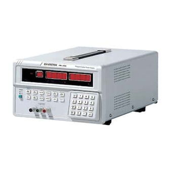 GW Instek PEL-300 Manual