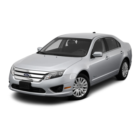 Ford FUSION HYBRID 2012 Emergency Response Manual