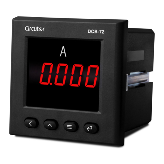 Circutor DCB-72 Aac Instruction Manual