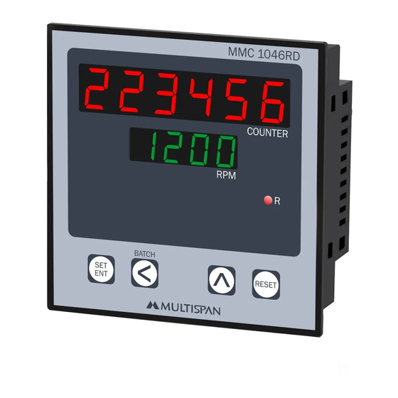 MULTISPAN MMC-1046RD Operating Manual