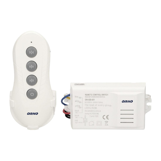 Orno OR-GB-421 Operating And Installation Instructions