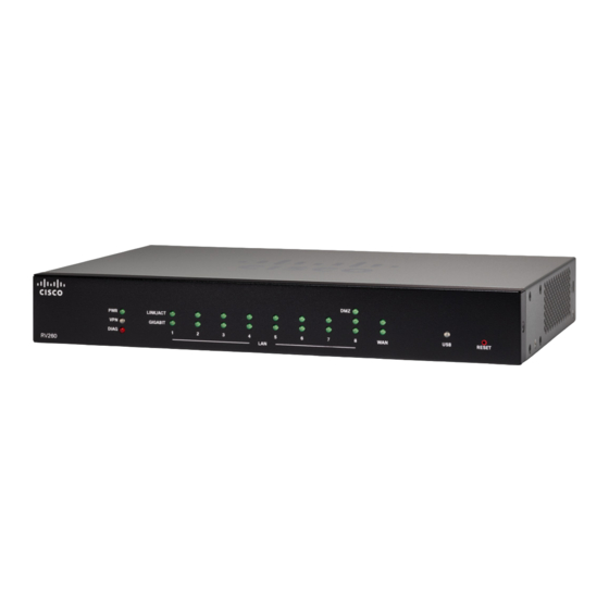 CISCO RV260P-K9-G5 QUICK START MANUAL Pdf Download | ManualsLib