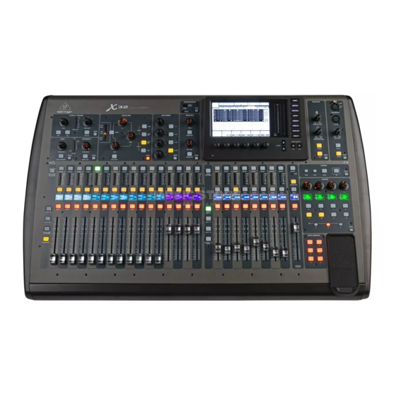 BEHRINGER X32TP USER MANUAL Pdf Download ManualsLib