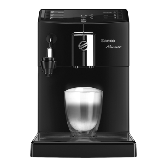 SAECO MINUTO HD8780 QUICK INSTRUCTION MANUAL Pdf Download ManualsLib