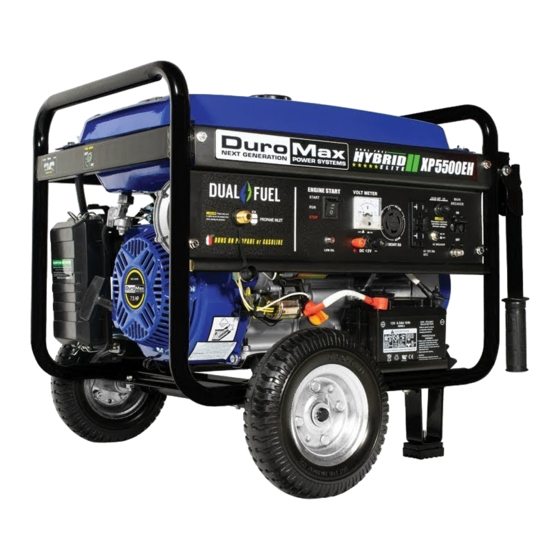 DUROMAX DUAL FUEL XP5500EH USER MANUAL Pdf Download ManualsLib