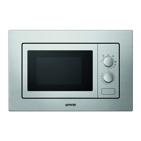 GORENJE BM171E2X INSTRUCTIONS FOR USE MANUAL Pdf Download ManualsLib