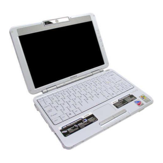 SONY VAIO PCG4A1L QUICK START MANUAL Pdf Download ManualsLib