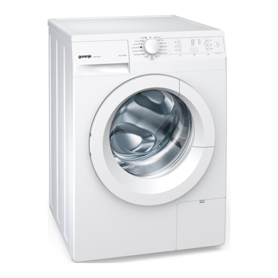 GORENJE W7223UK DETAILED INSTRUCTIONS Pdf Download ManualsLib