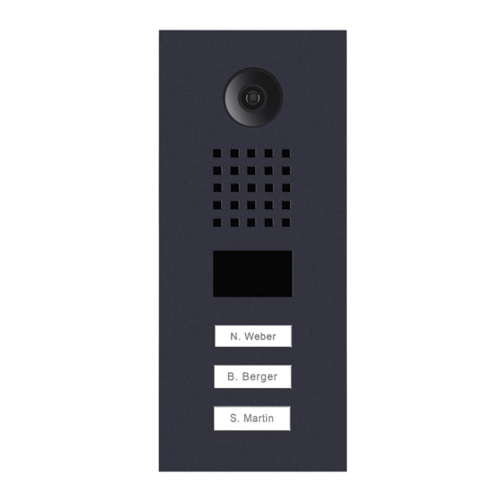 DOORBIRD D2103V INSTALLATION MANUAL Pdf Download ManualsLib