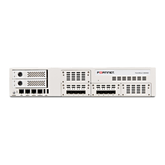 Fortinet FortiWLC 3000D Manuals