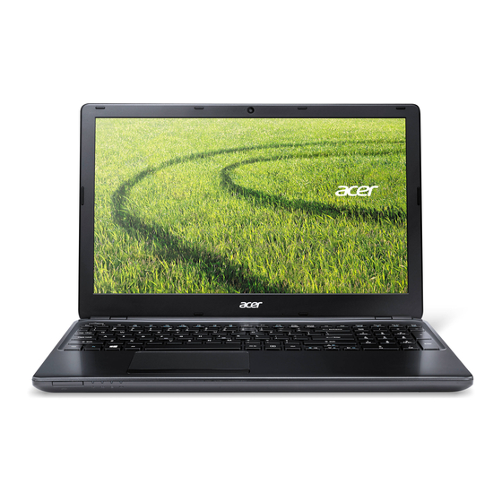 Acer Aspire E1-522 Quick Manual