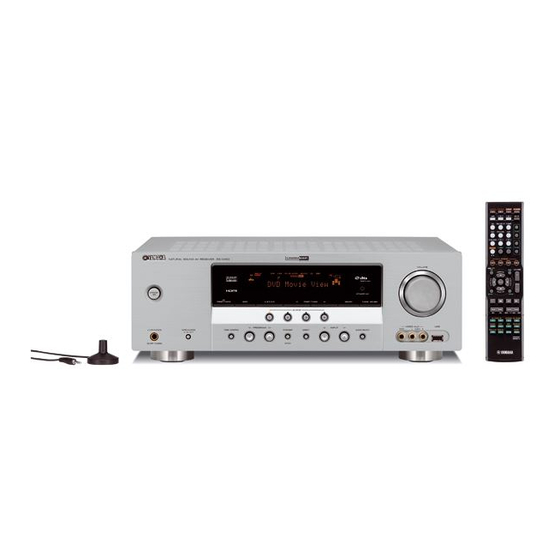 User Manuals: Yamaha RX-V463 Home theater receiver