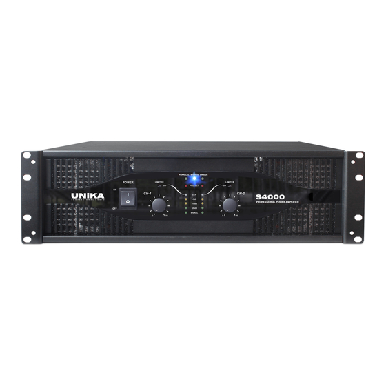 Unika S-4000 User Instructions