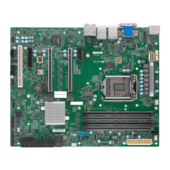 Supermicro X11SCA User Manual
