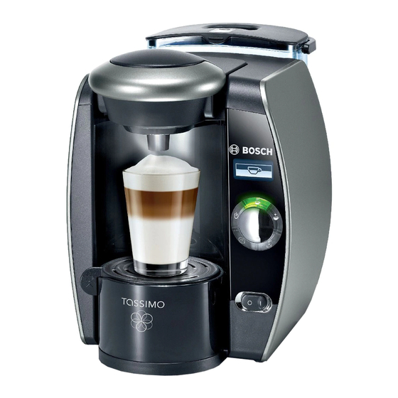 BOSCH TASSIMO TAS 6515EE SERIES USER MANUAL MANUAL Pdf Download