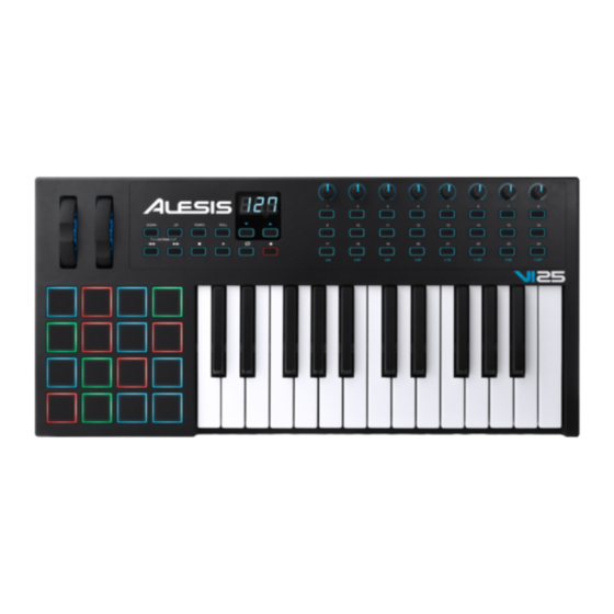 ALESIS VI25 USER MANUAL Pdf Download ManualsLib