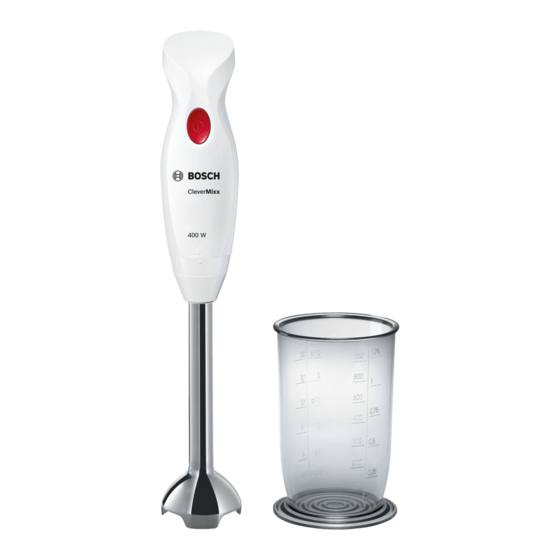 Bosch CleverMixx MSM24 Series User Manual