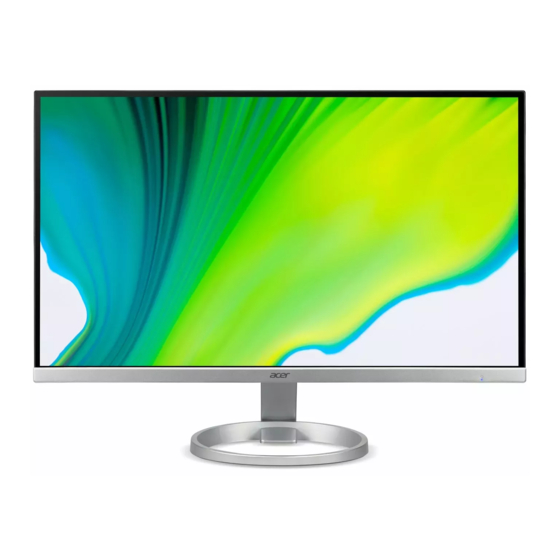 ACER R240Y USER MANUAL Pdf Download | ManualsLib