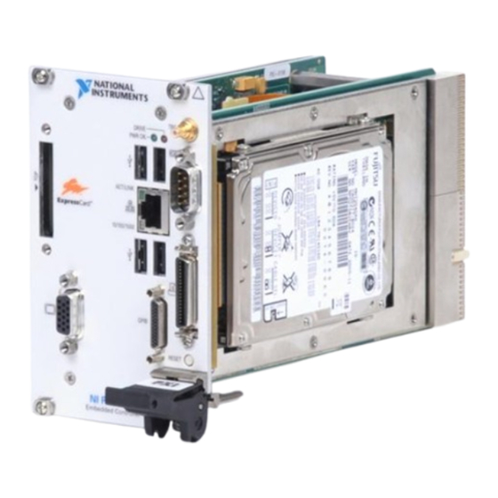 User Manuals: National Instruments PXI-8196 Controller