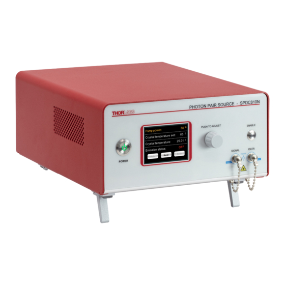 THORLABS SPDC810N User Manual