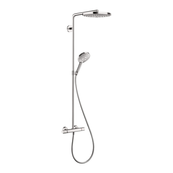 Hans Grohe Raindance Showerpipe 27160000 Instructions For Use/Assembly Instructions