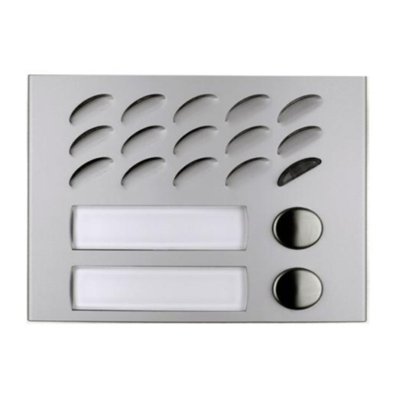 FARFISA INTERCOMS MD 10D Quick Start Manual