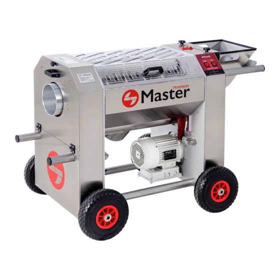 Master Trimmers MT Tumbler 500 Instructions For Use And Maintenance Manual