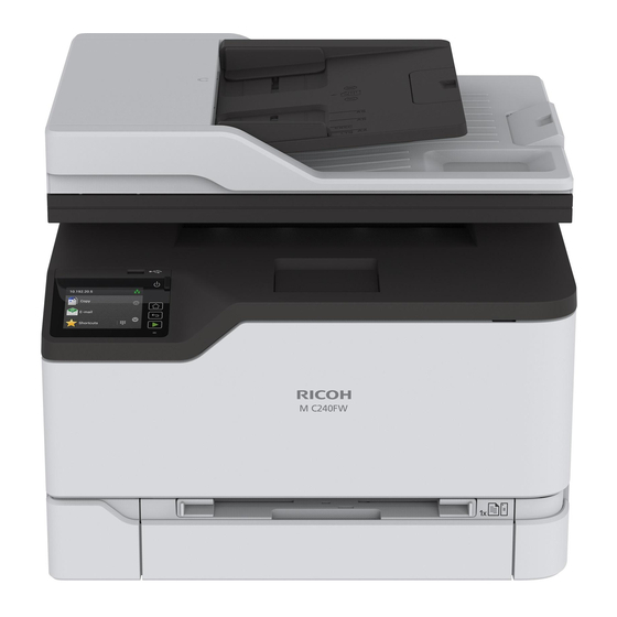 RICOH M C240FW USER MANUAL Pdf Download | ManualsLib