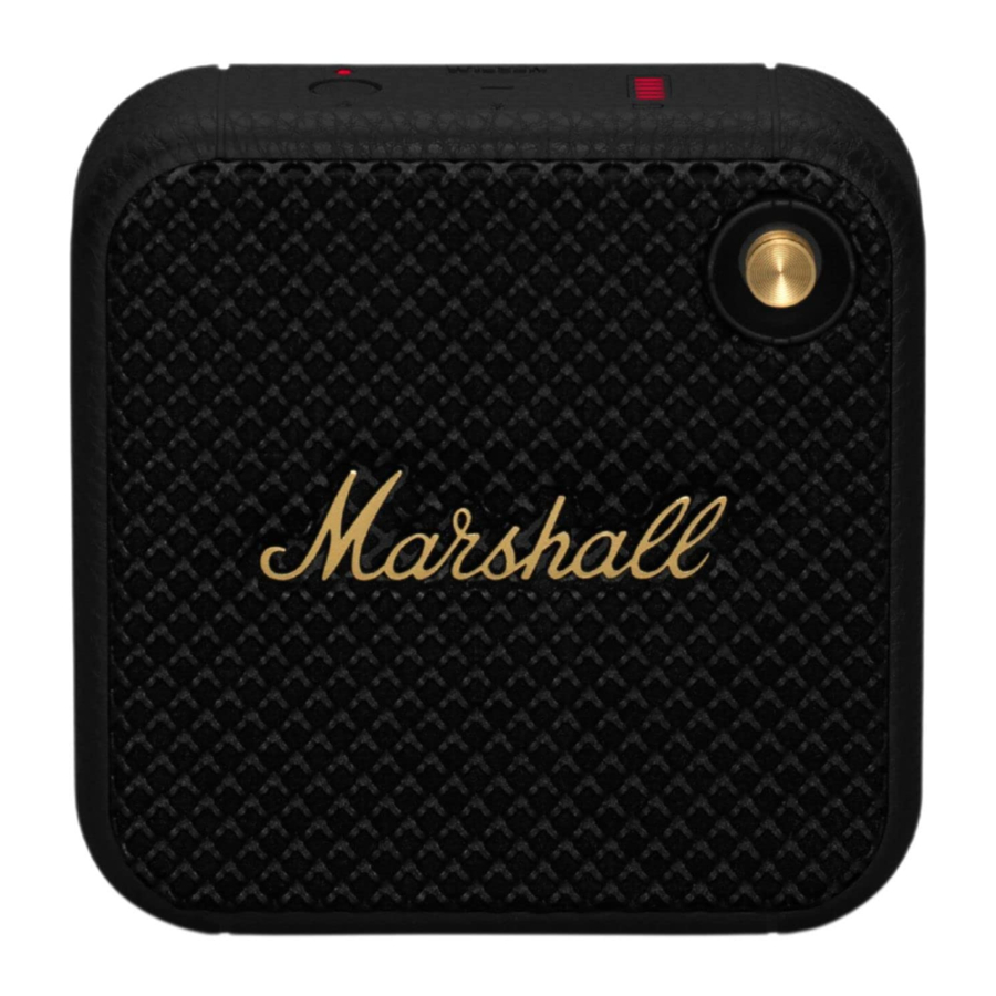 Marshall Willen - Portable Loudspeaker Manual | ManualsLib