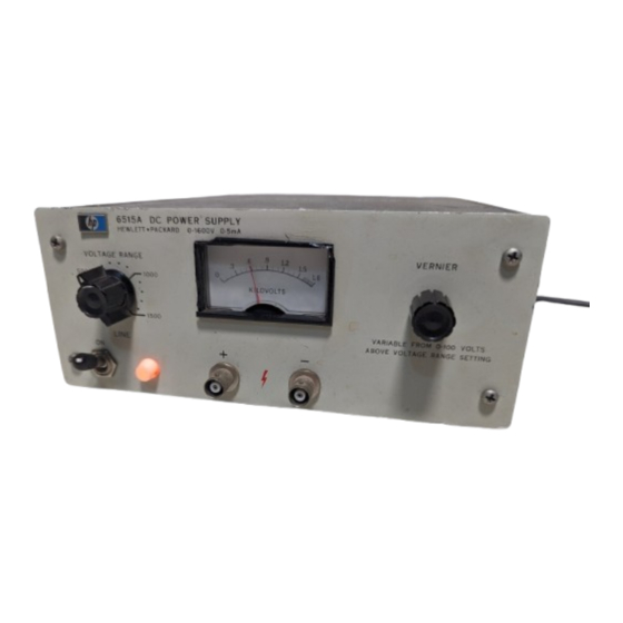 HP 6515A Manual