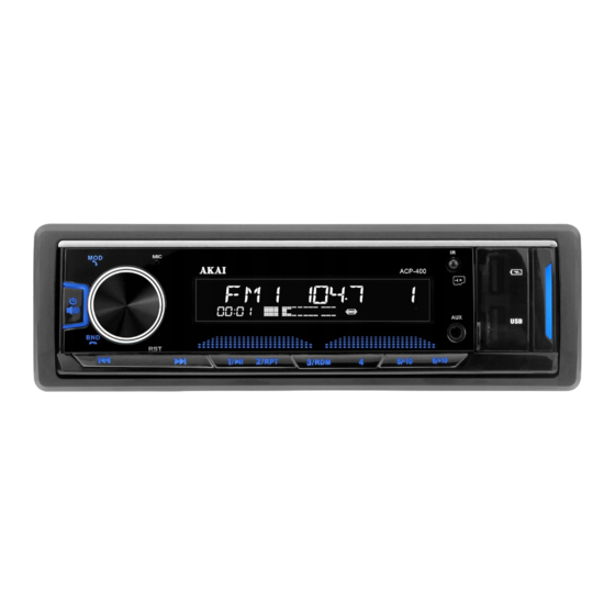 Akai ACP-400 Manual