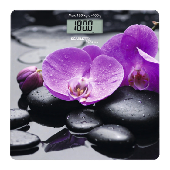 Scarlett Vita SPA SC-BS33E067 Manual