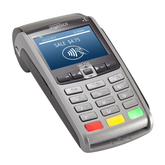 Ingenico iWL250 3G Quick User Manual