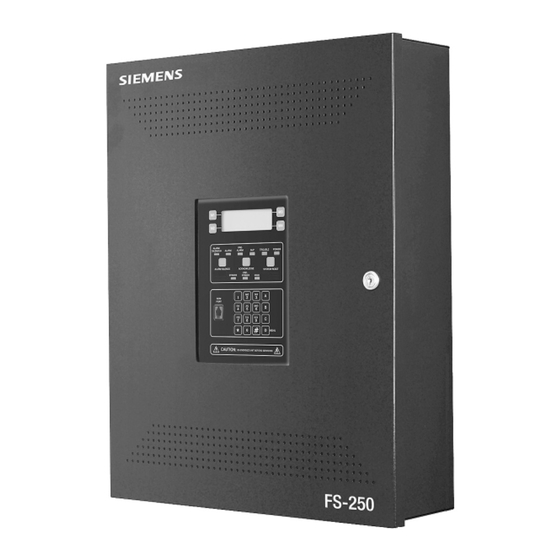 Siemens FireSeeker FS-250 Operating Instructions