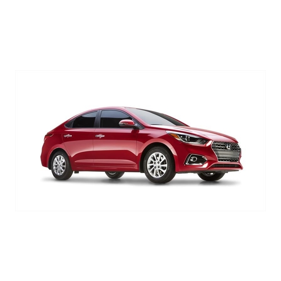 Hyundai ACCENT Quick Reference Manual