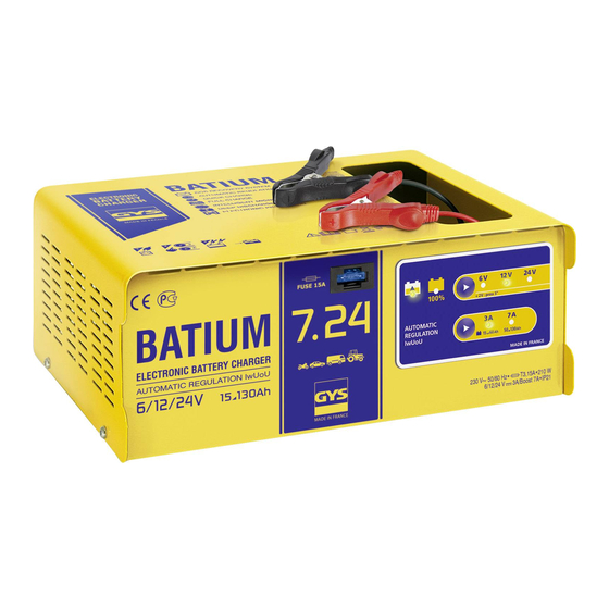 GYS BATIUM 7/12 Manual