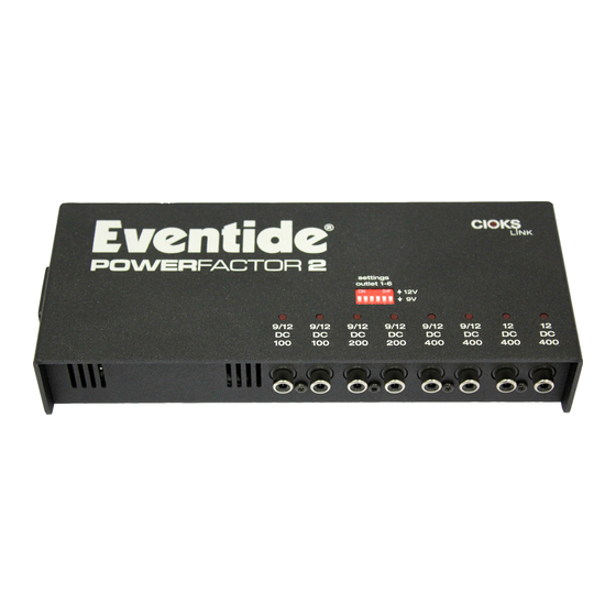 CIOKS Eventide PowerFactor 2 Quick Start Manual